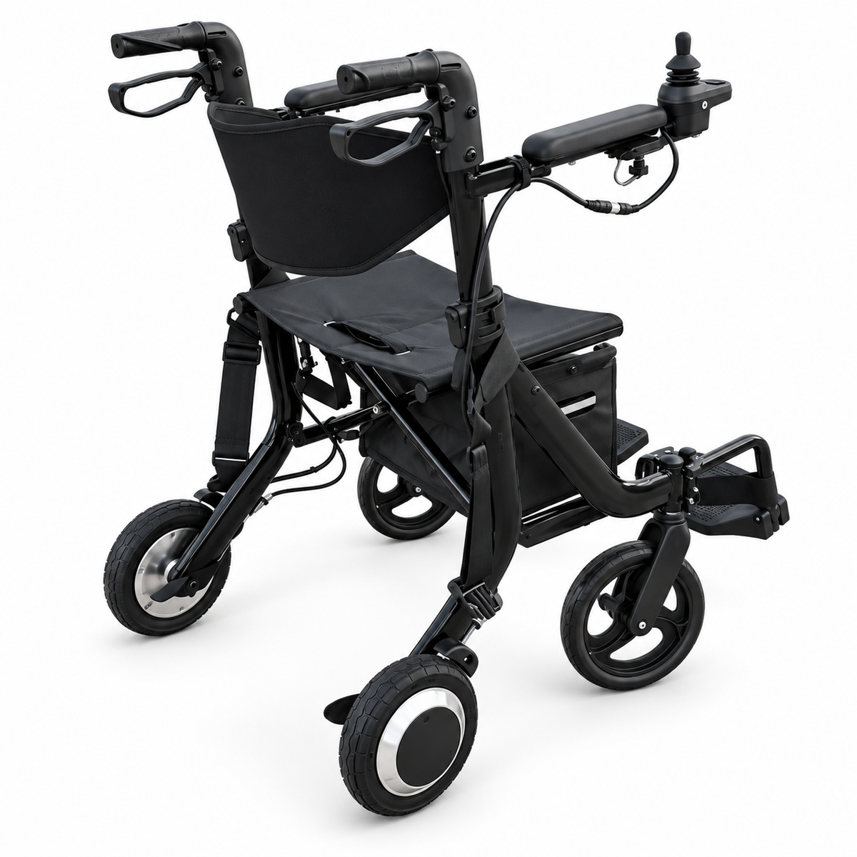 AirWalker Foldable Electric Rollator Powerchair, 500W, Removable Battery