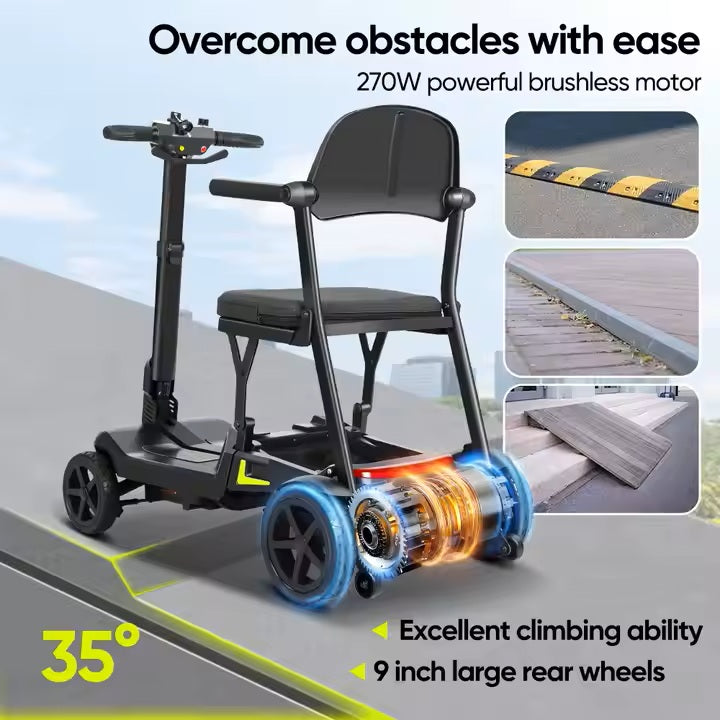 YL-985S Folding Mobility Scooter, Lightweight, 12 Mile Range