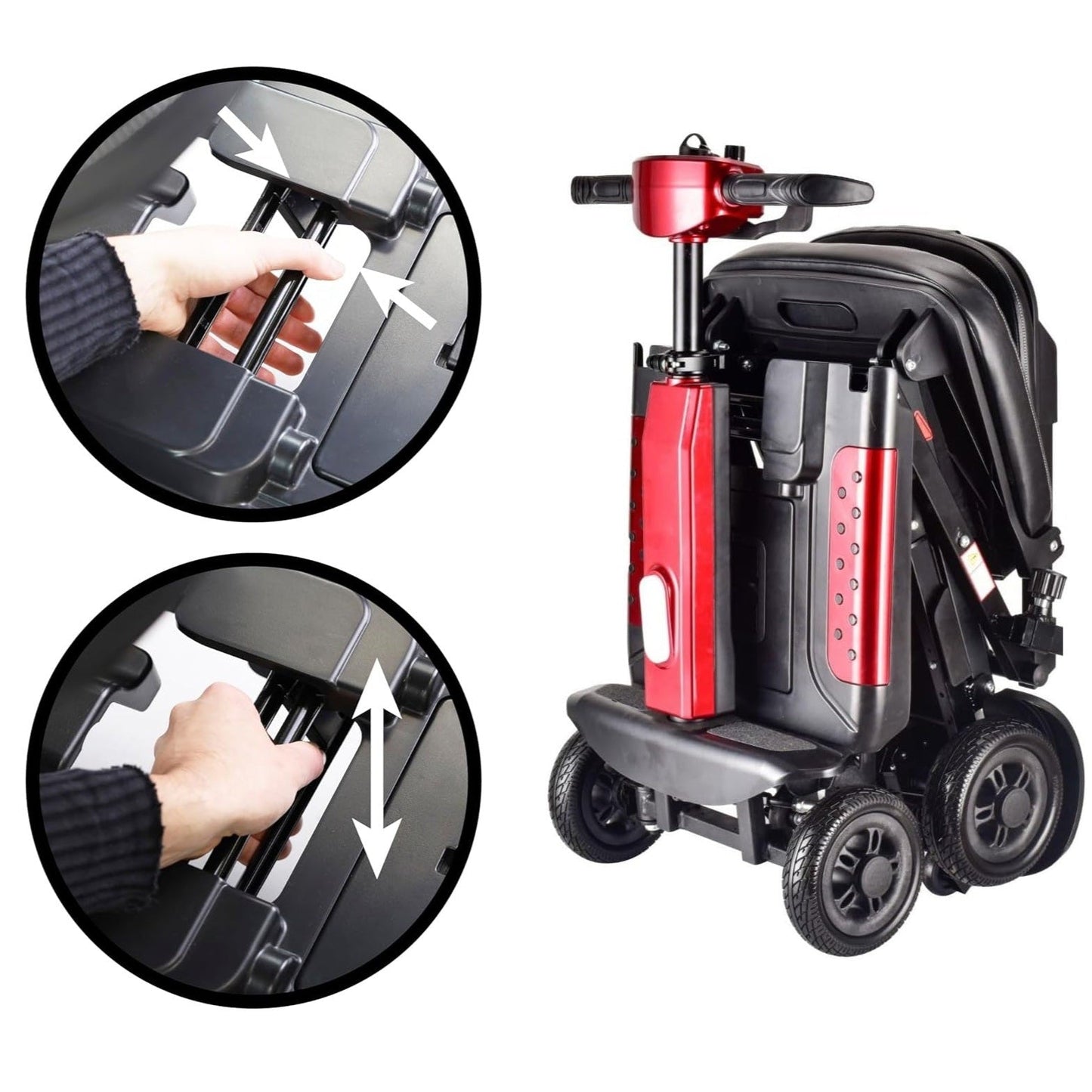 X5 Manual Folding Mobility Scooter With Removable Battery 24kg, Boot Scooter, 12 Mile Range