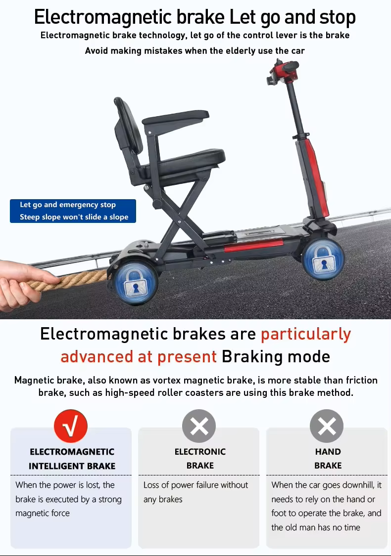 X5 Auto Folding Mobility Scooter With Removable Battery 24kg, 12 Mile Range
