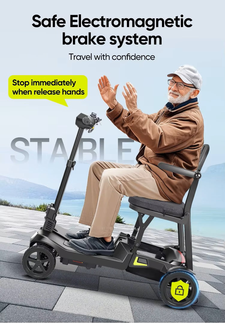 YL-985S Folding Mobility Scooter, Lightweight, 12 Mile Range