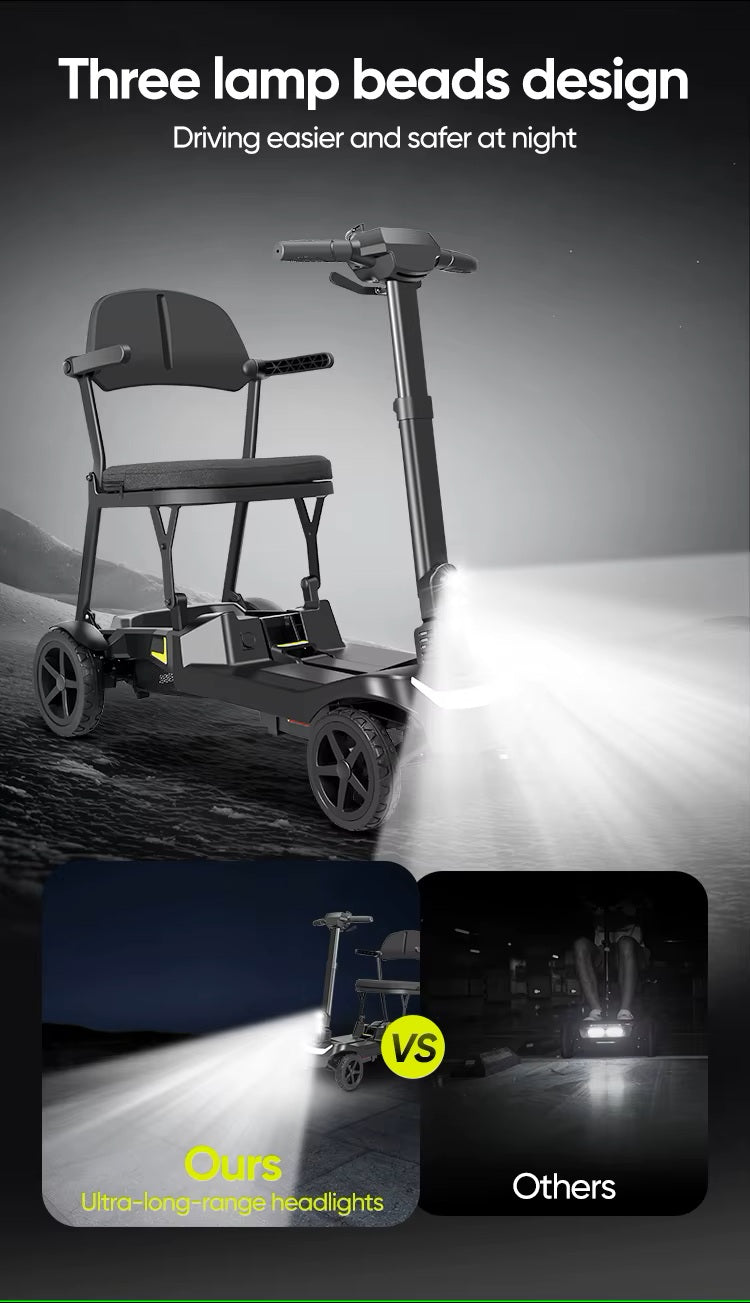 YL-985S Folding Mobility Scooter, Lightweight, 12 Mile Range