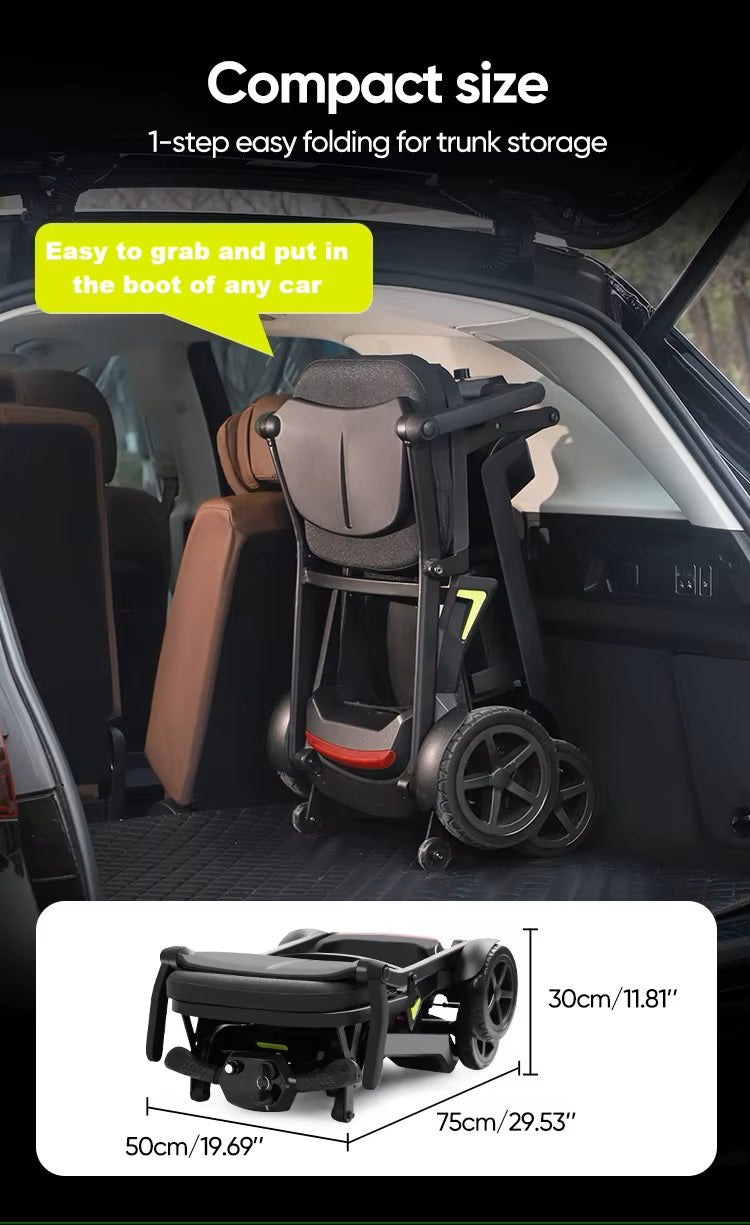 YL-985S Folding Mobility Scooter, Lightweight, 12 Mile Range