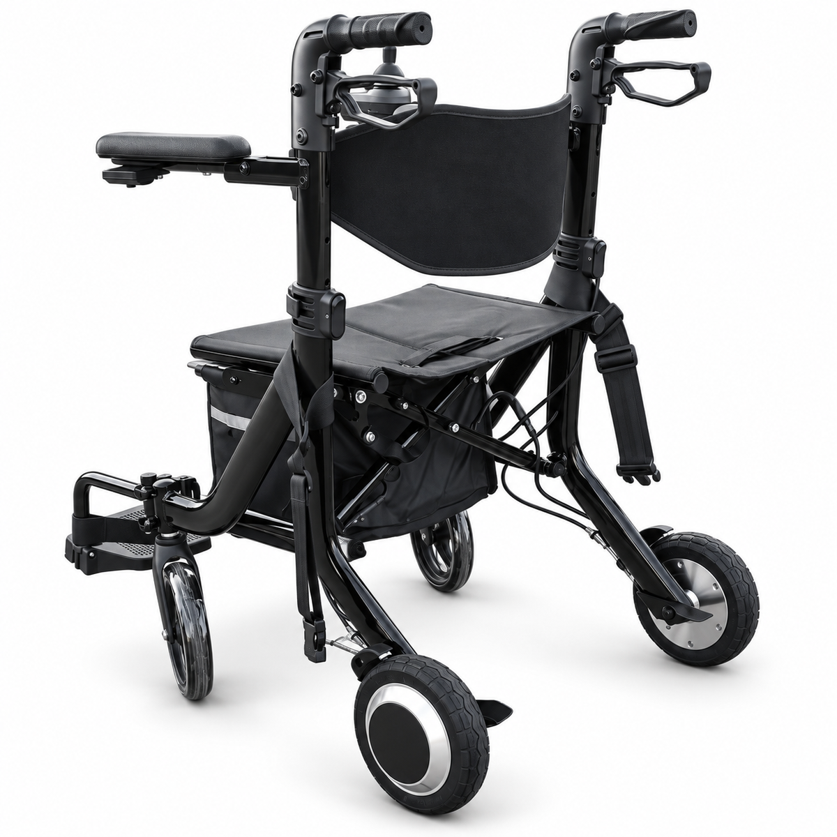 AirWalker Foldable Electric Rollator Powerchair, 500W, Removable Battery