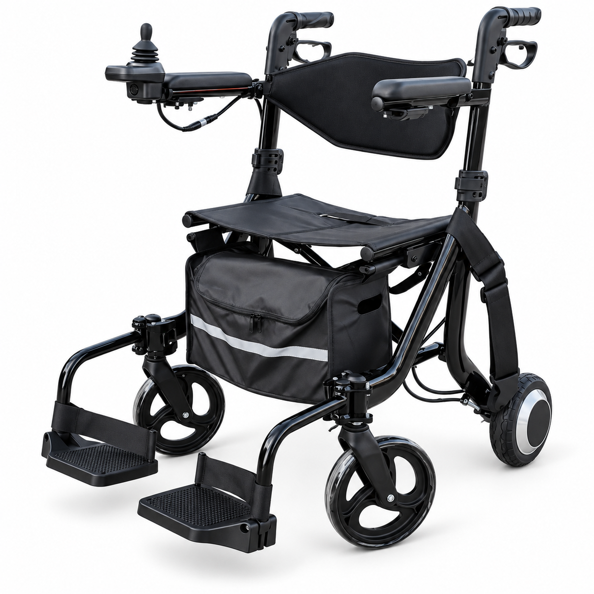 AirWalker Foldable Electric Rollator Powerchair, 500W, Removable Battery