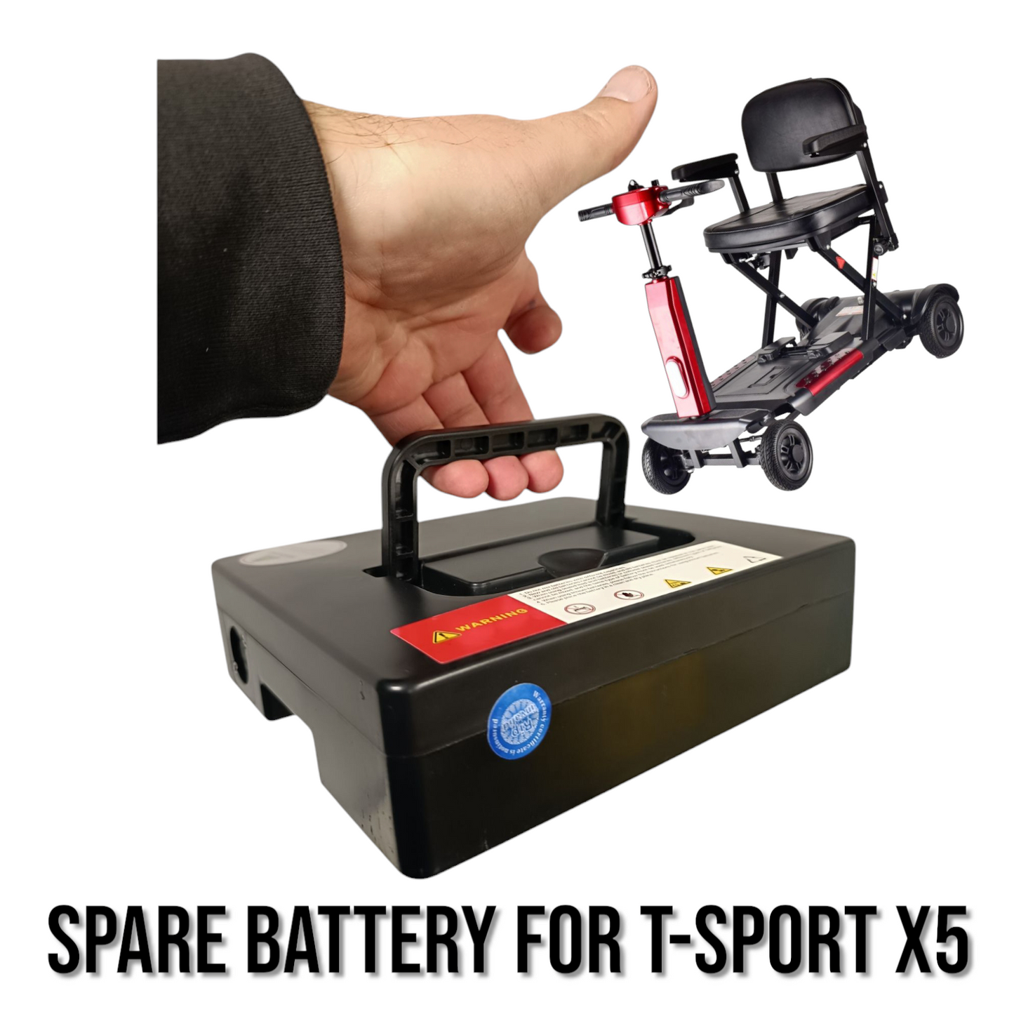 Lithium Rechargeable Battery For X5 Folding Mobility Scooter 24V 10Ah