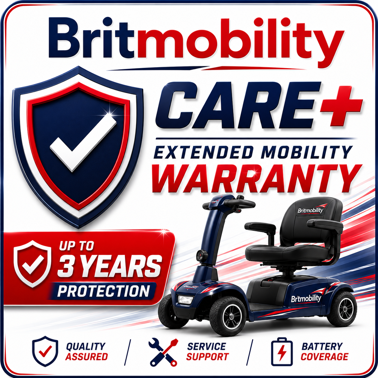 Extended Warranty for BritMobility Mobility Scooters and Powerchairs