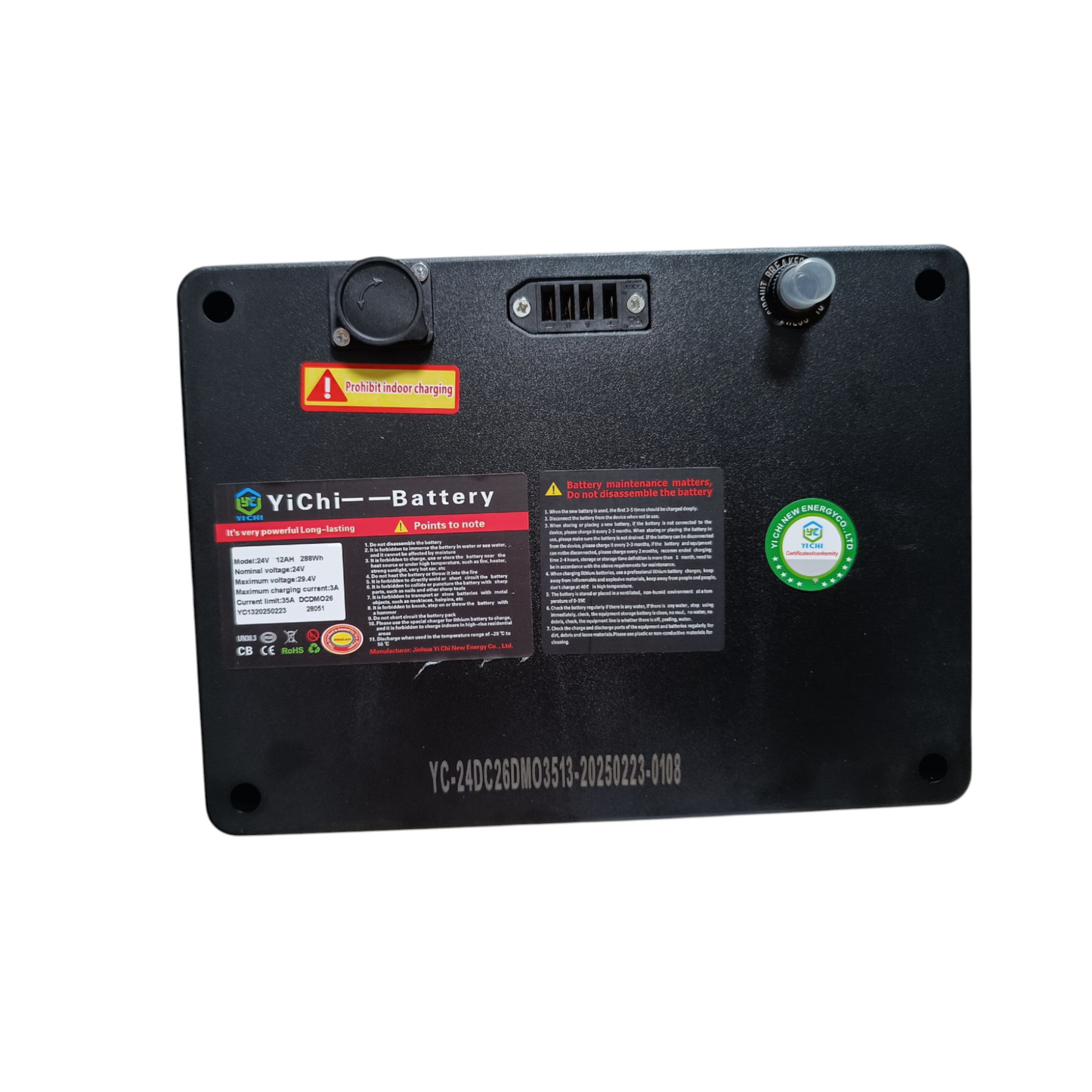 Spare Battery For T-Sport YL-985 Mobility Scooter, 12Ah, 288Wh, 24V, 3A