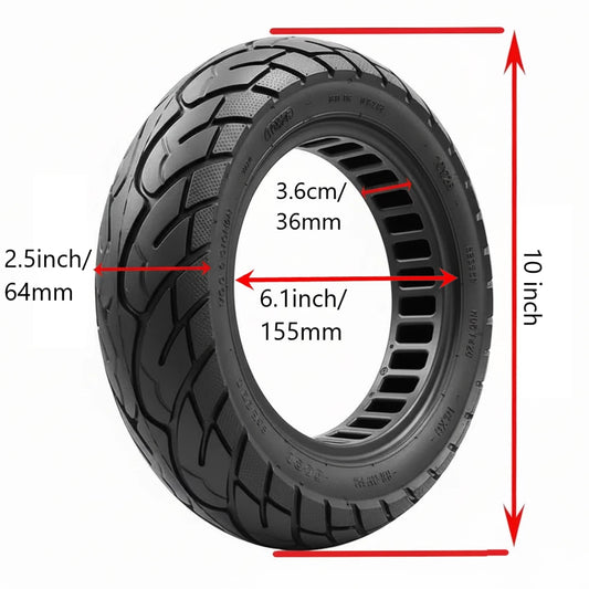 10 x 2.5 Solid Tubeless Tyre For T-Sport SCOTE-48350