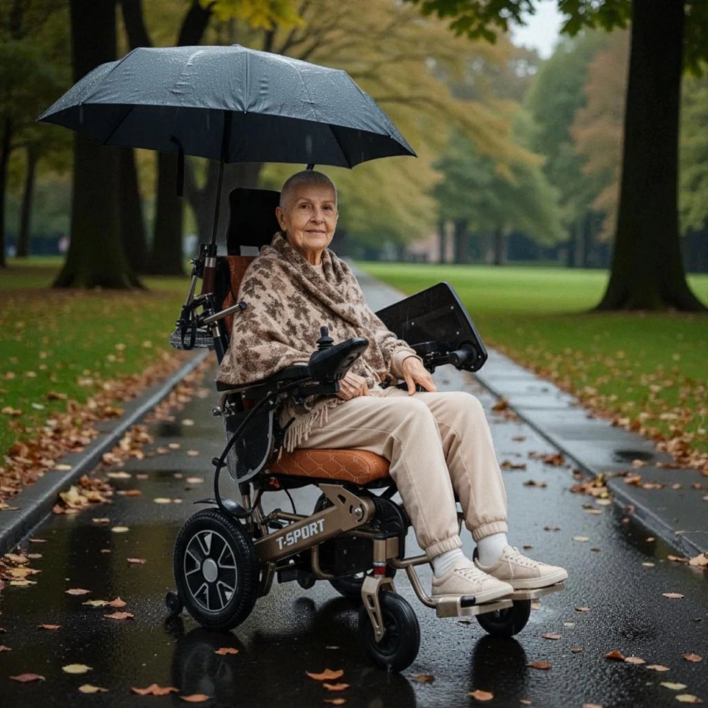 MAX PRO Folding Electric Wheelchair Powerchair With Remote, Reclining